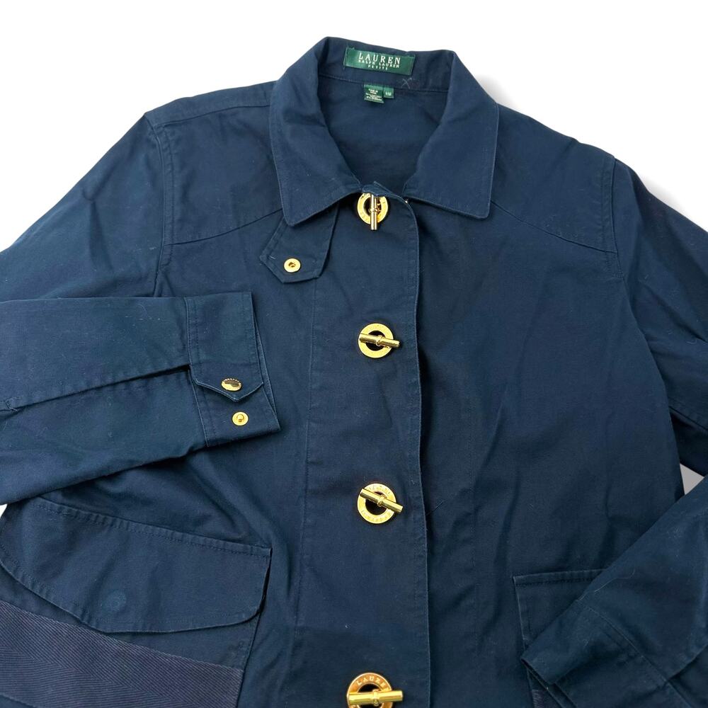 Lauren Ralph Lauren Petite Military Jacket Women's PM Old Money Equestrian